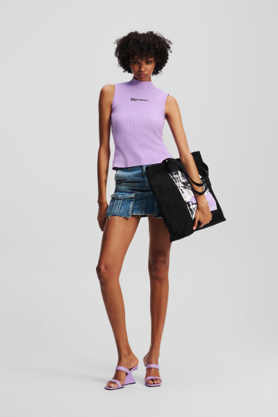 PULÓVER KARL LAGERFELD JEANS KLJ KNITTED TOP - Kép 2