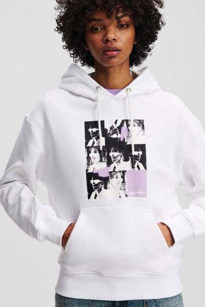 MELEGÍTŐ FELSŐ KARL LAGERFELD JEANS KLJ RELAX REPEAT KARL HOODIE - Kép 3