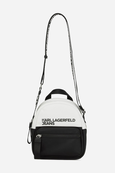 CROSSBODY KARL LAGERFELD JEANS KLJ ESSENTIAL NYLON BP CB B/W - Fotografie č. 1