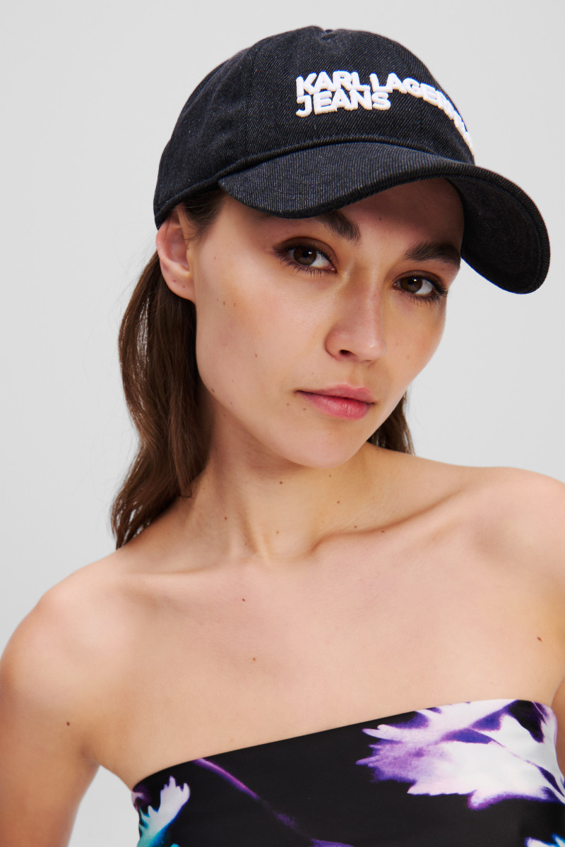 Šiltovka Karl Lagerfeld Jeans Klj Black Denim Cap Black Denim