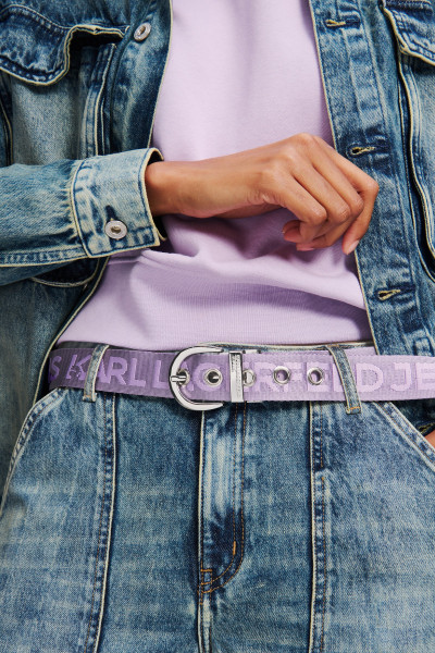 OPASEK KARL LAGERFELD JEANS KLJ REVERSIBLE WEBBING BELT - Fotografie č. 5