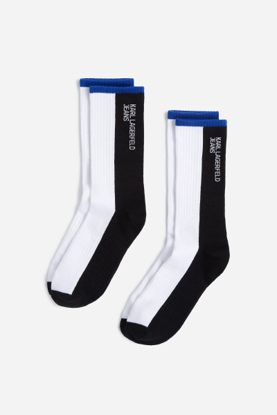 PONOŽKY KARL LAGERFELD JEANS KLJ COLOUR BLOCK SOCKS - Fotografie č. 1
