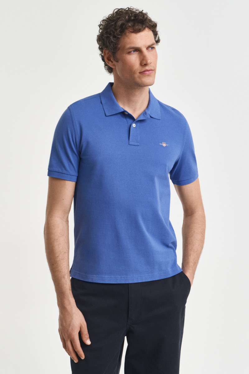 E-shop POLOKOŠILE GANT REG SHIELD SS PIQUE POLO RICH BLUE