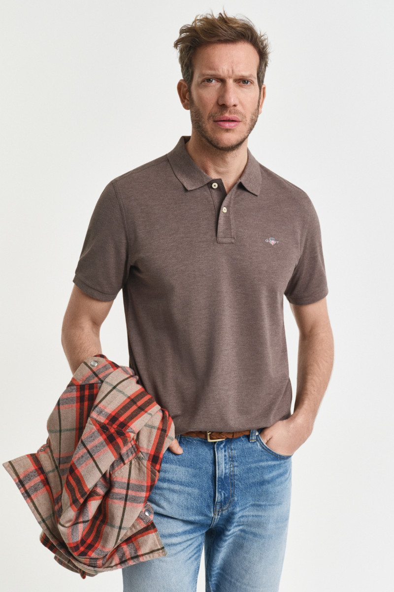 E-shop POLOKOŠILE GANT REG SHIELD SS PIQUE POLO SEAWOOD MELANGE