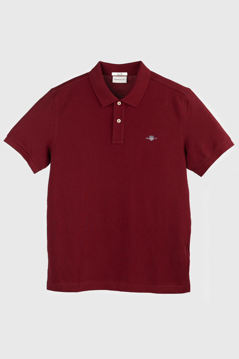 E-shop POLOKOŠILE GANT SLIM SHIELD SS PIQUE POLO PLUMPED RED