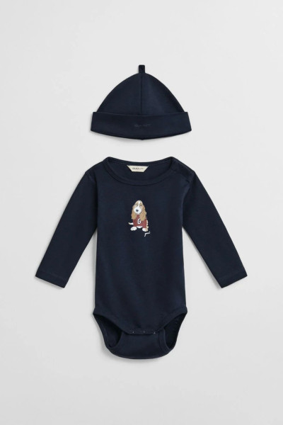 DETSKÝ SET GANT DOG PRINT BODY & BEANIE - Fotografia č. 1