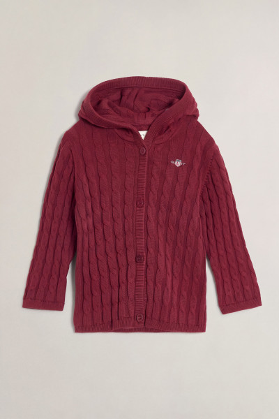 SVETER GANT COTTON CABLE CARDIGAN - Fotografia č. 1