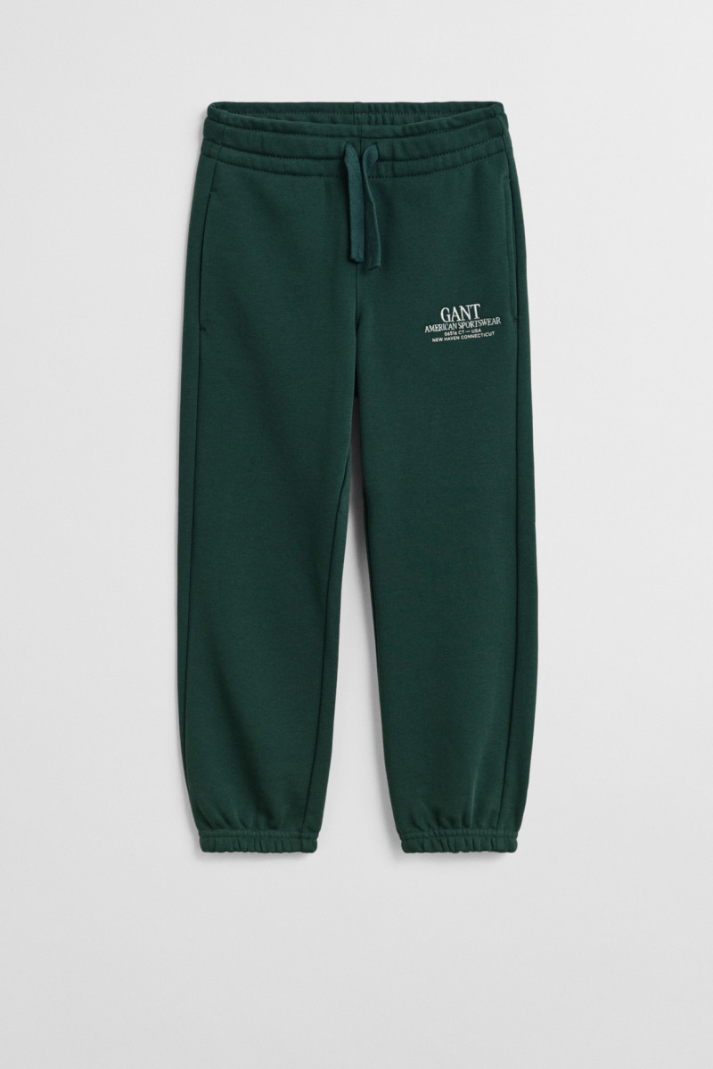 TEPLÁKY GANT GRAPHIC SWEATPANTS TARTAN GREEN