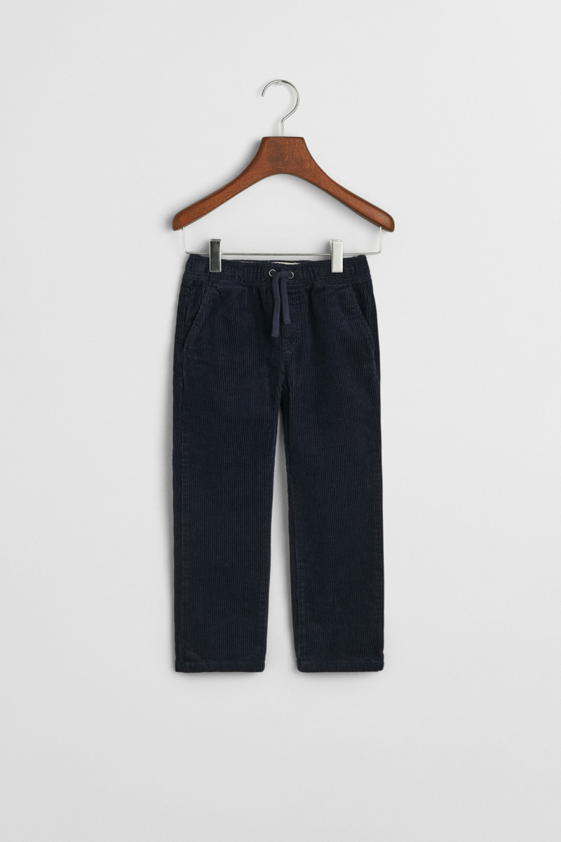 KALHOTY GANT CORD PULL ON PANTS EVENING BLUE