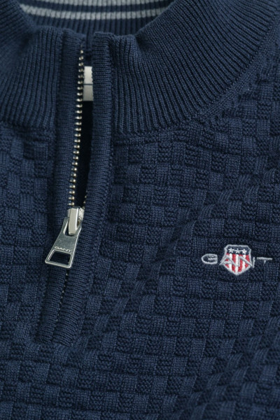 SVETR GANT MICRO TEXTURE HALF ZIP - Fotografie č. 2