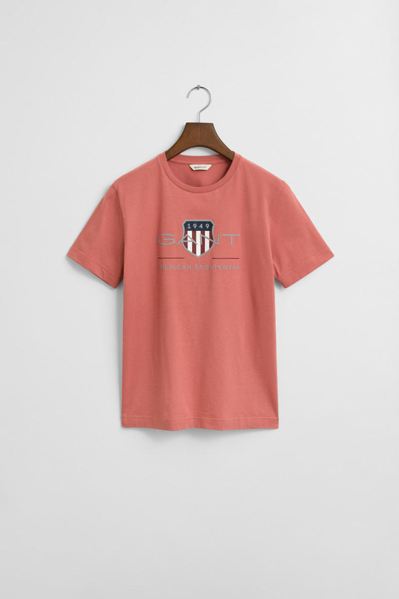 E-shop TRIČKO GANT ARCHIVE SHIELD SS T-SHIRT FADED BRICK