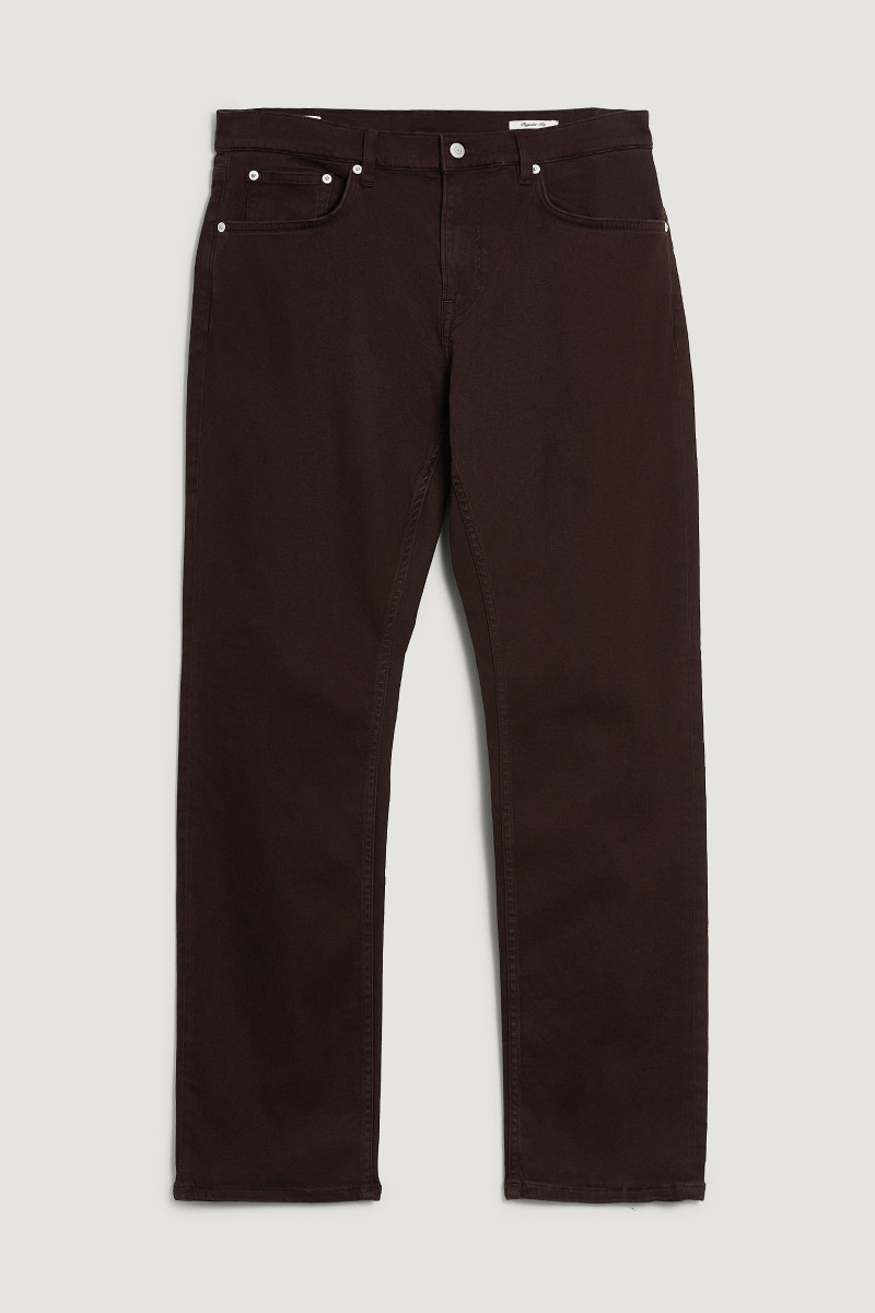 DŽÍNY GANT REG MOLESKIN JEANS DEEP BROWN