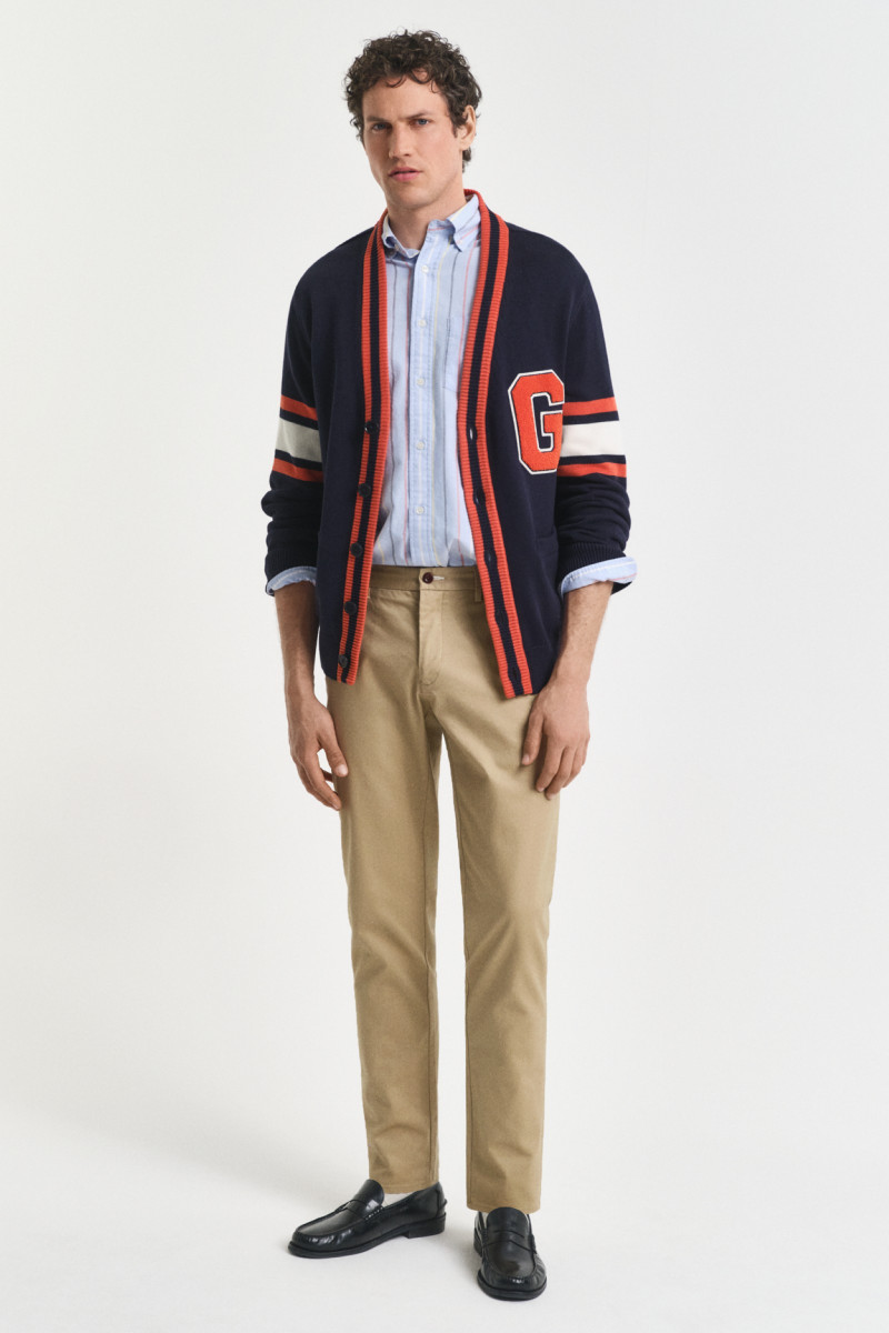 KALHOTY GANT SLIM CHINOS DARK KHAKI