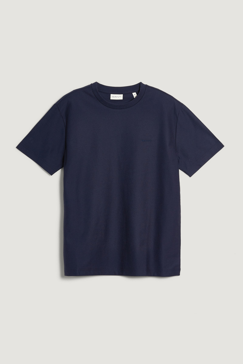 E-shop TRIČKO GANT TWILL TEXTURE T-SHIRT EVENING BLUE