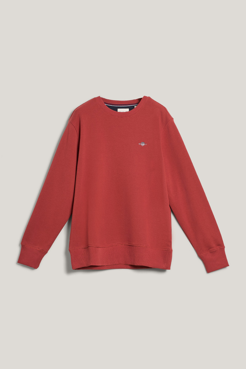 E-shop MIKINA GANT REG SHIELD C-NECK SWEAT MODERN RUST