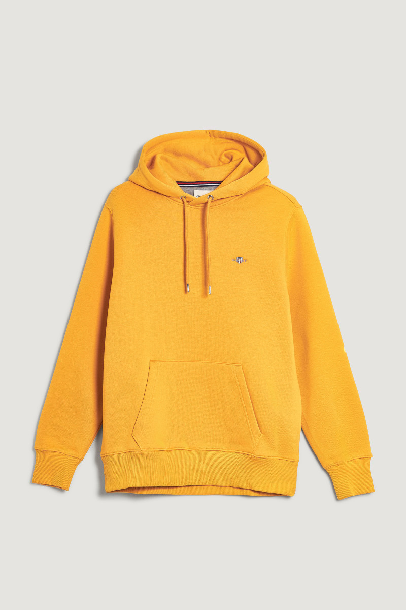 E-shop MIKINA GANT REG SHIELD HOODIE YELLOW LICHEN