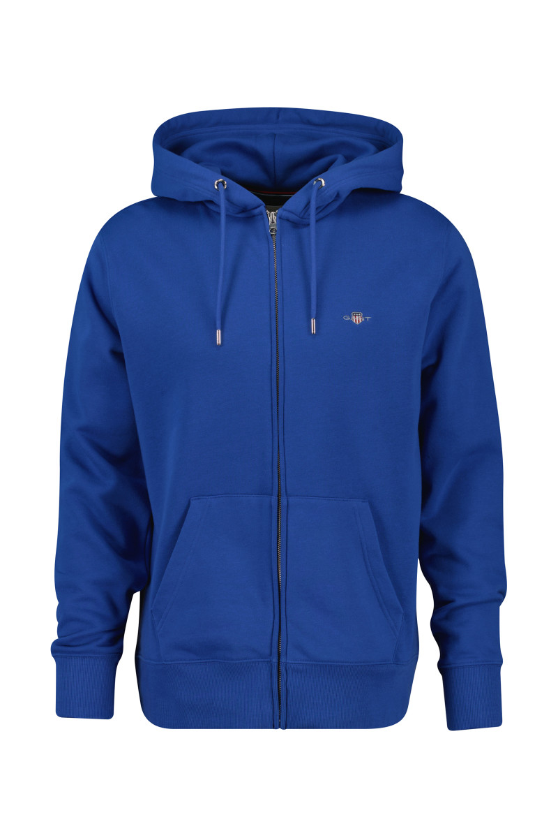 E-shop MIKINA GANT REG SHIELD FULL ZIP HOODIE RICH BLUE
