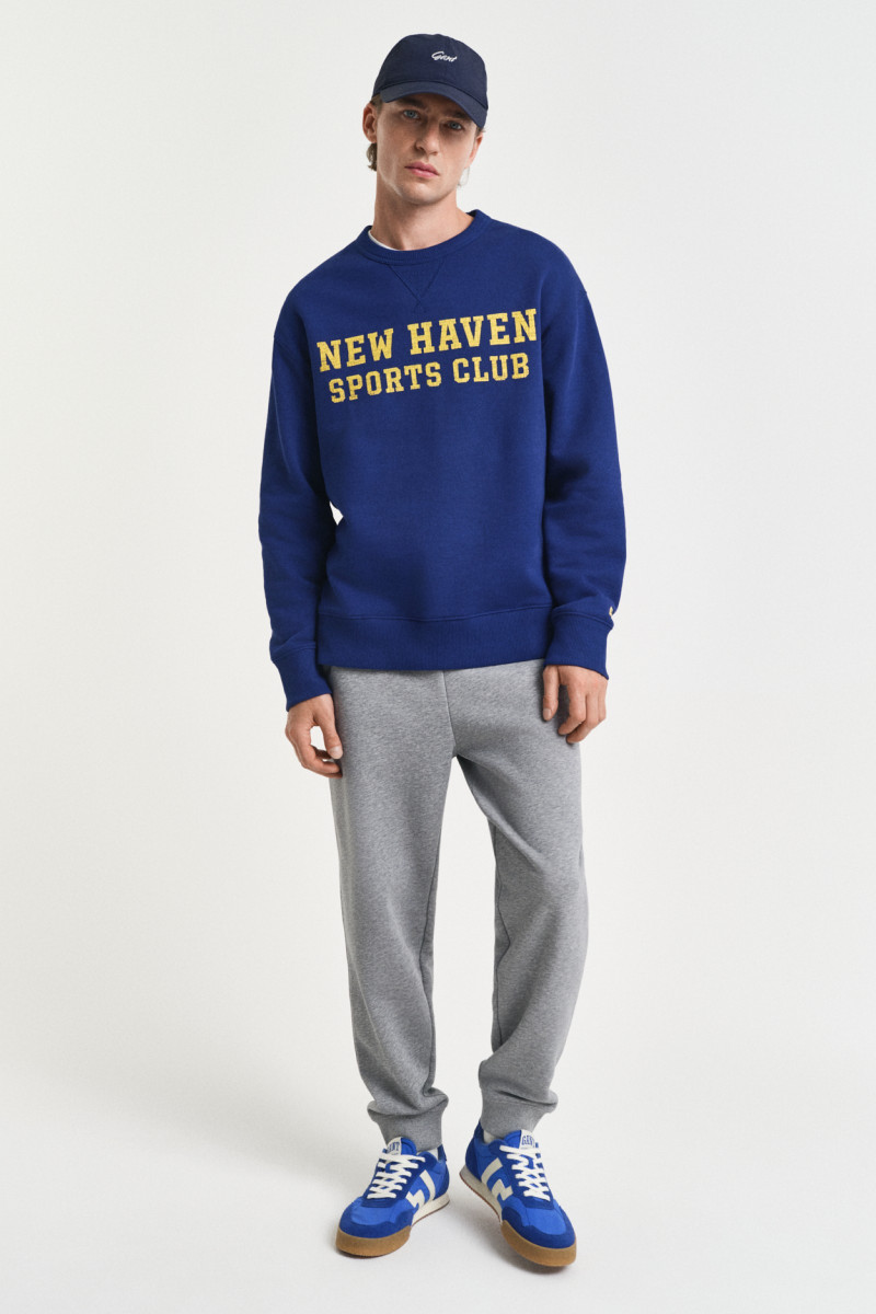 TEPLÁKY GANT REG SHIELD SWEATPANTS GREY MELANGE