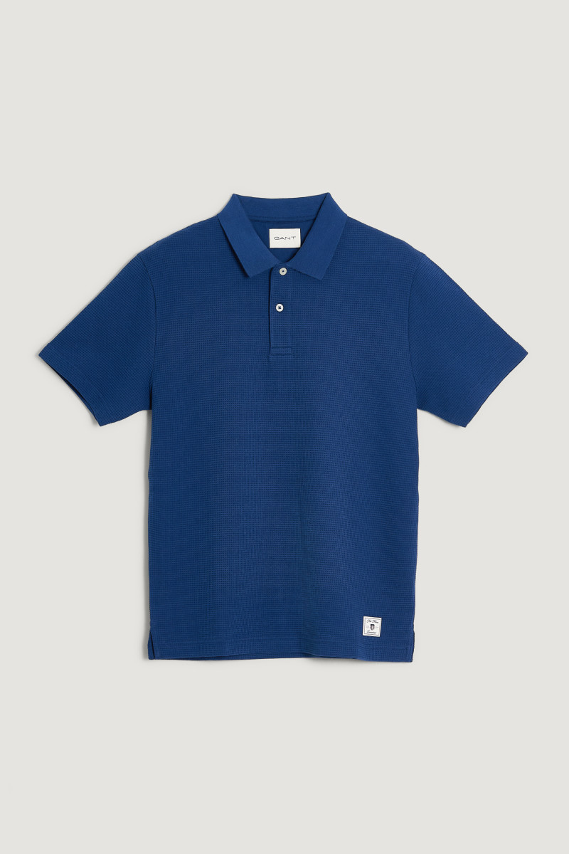 E-shop POLOKOŠILE GANT WAFFLE TEXTURE SS POLO PERSIAN BLUE