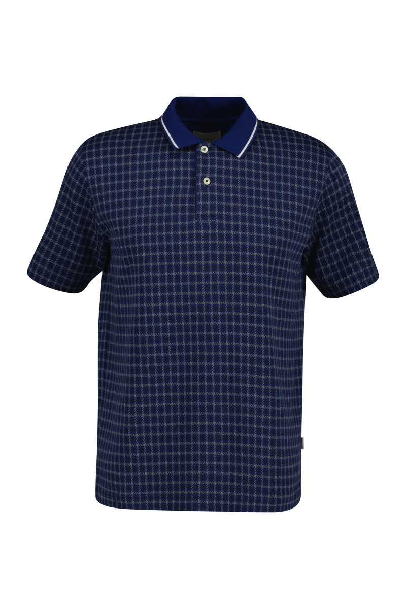 E-shop POLOKOŠILE GANT JACQUARD SS POLO PERSIAN BLUE