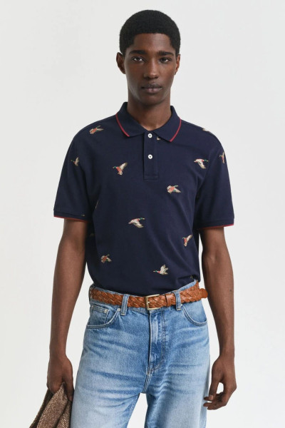 PÓLÓ GANT EMBROIDERED SS POLO - Kép 1