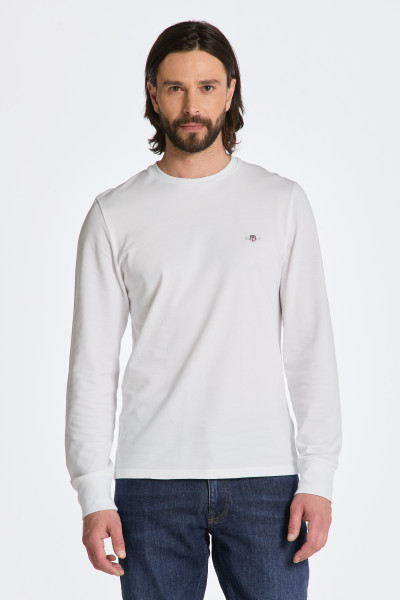 PÓLÓ GANT SLIM PIQUE LS T-SHIRT - Kép 1