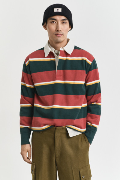 PÓLÓ GANT STRIPED HEAVY RUGGER - Kép 1