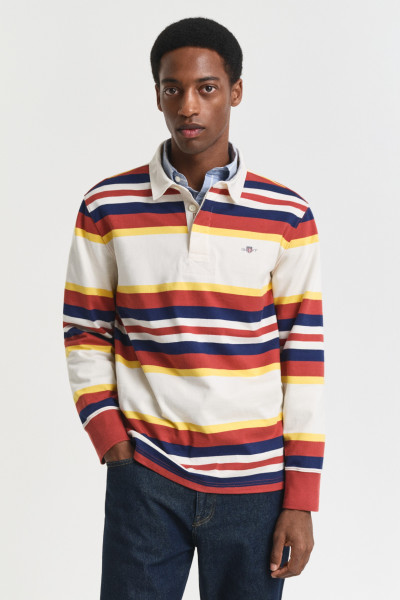 PÓLÓ GANT STRIPED HEAVY RUGGER - Kép 1