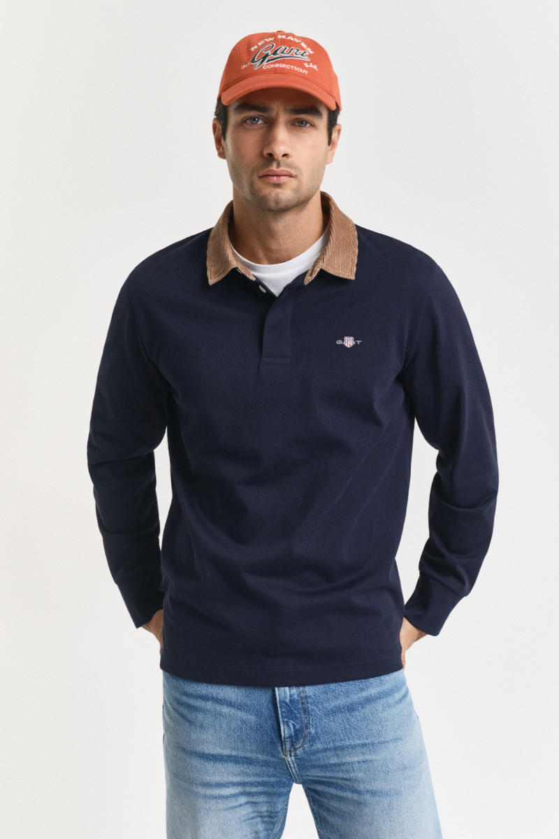 E-shop POLOKOŠILE GANT CORD COLLAR HEAVY RUGGER EVENING BLUE