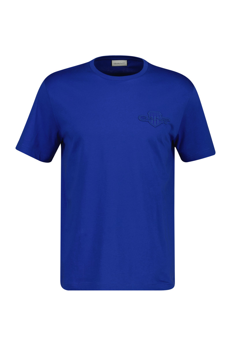 E-shop TRIČKO GANT REG TONAL SHIELD SS T-SHIRT COLLEGE BLUE