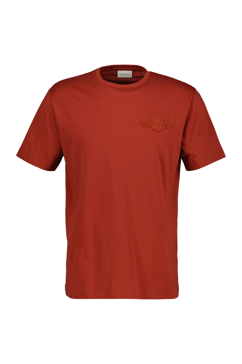 E-shop TRIČKO GANT REG TONAL SHIELD SS T-SHIRT MODERN RUST