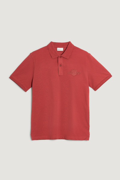 PÓLÓ GANT REG TONAL SHIELD SS POLO - Kép 1