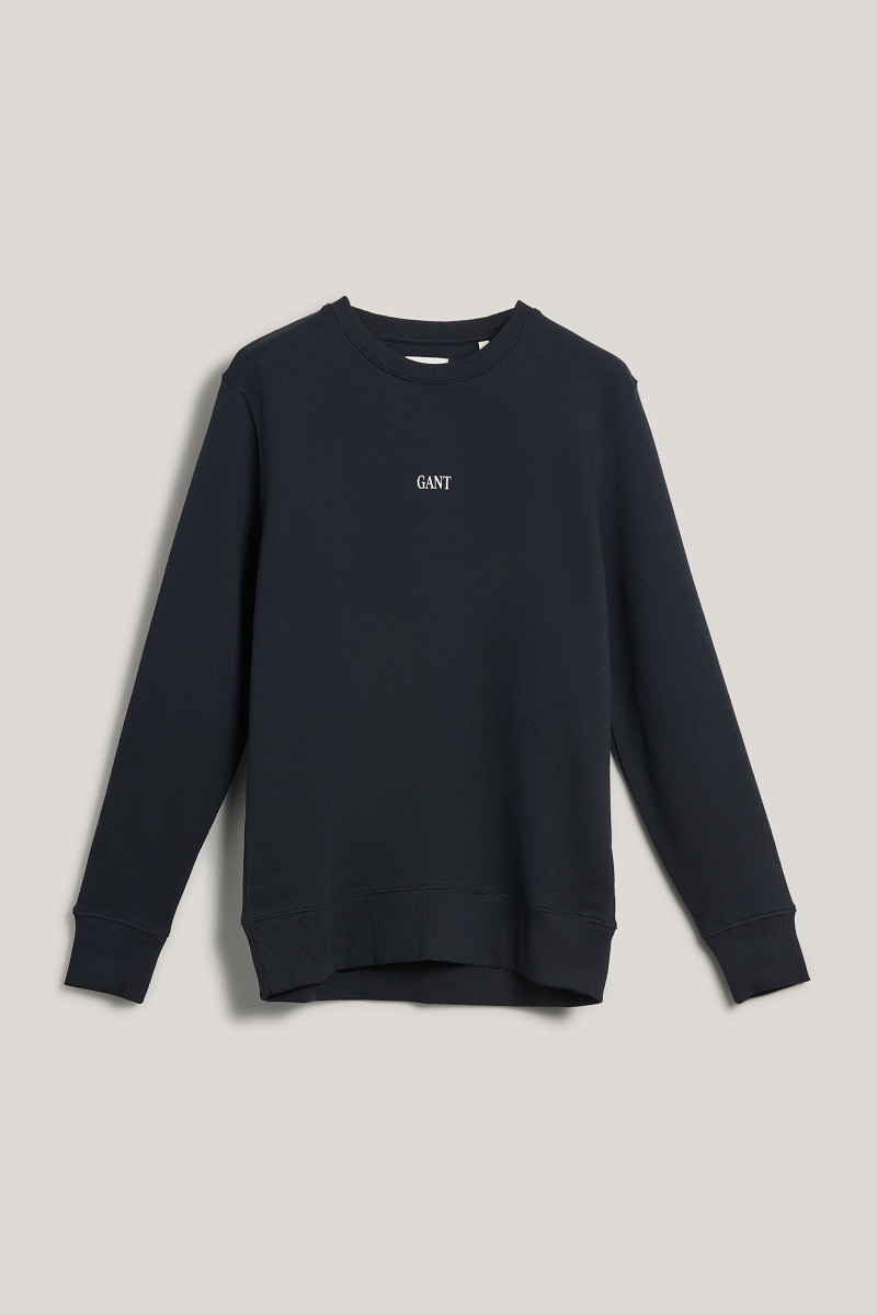 MIKINA GANT SMALL GRAPHIC C-NECK BLACK