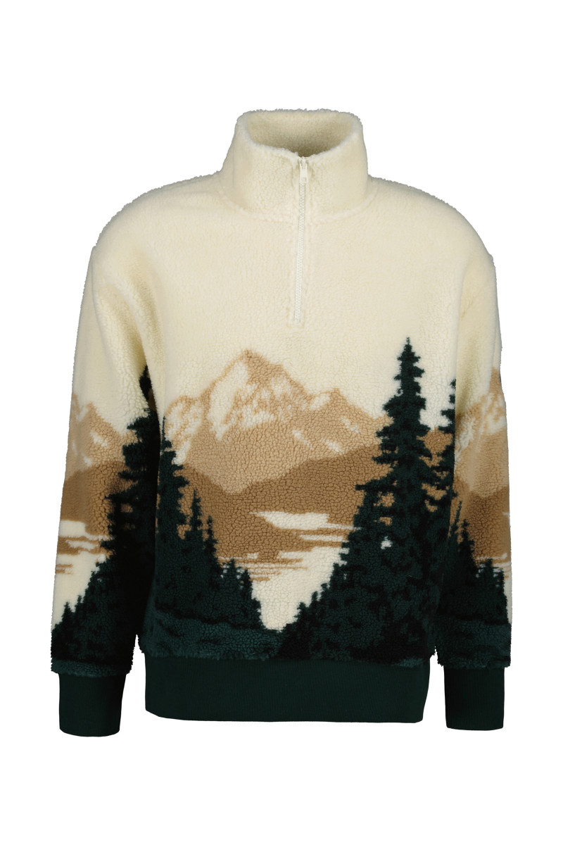 MIKINA GANT JACQUARD FLEECE MULTICOLOR