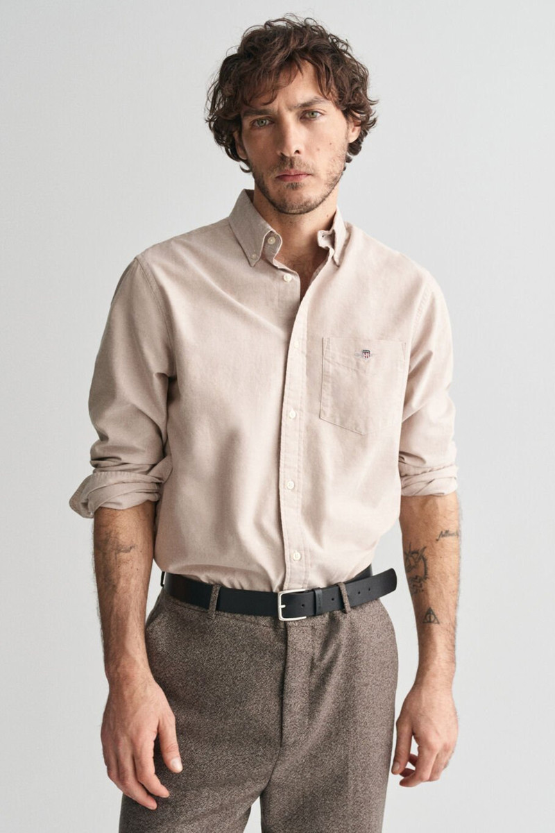 E-shop KOŠILE GANT REG CLASSIC OXFORD SHIRT WARM KHAKI