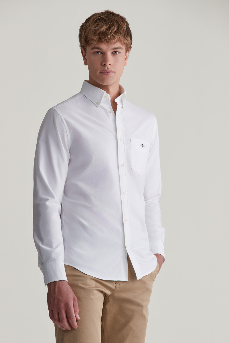 E-shop KOŠILE GANT REG CLASSIC OXFORD SHIRT WHITE
