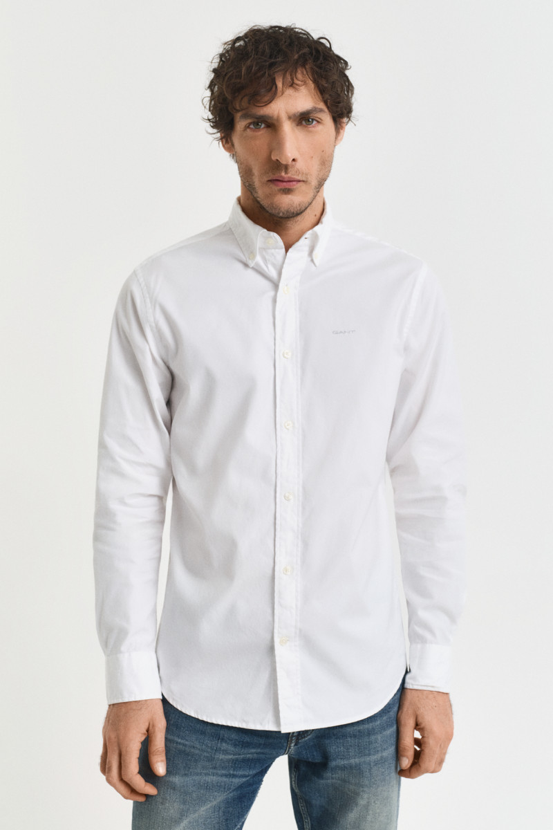 KOŠEĽA GANT REG PINPOINT OXFORD SHIRT WHITE