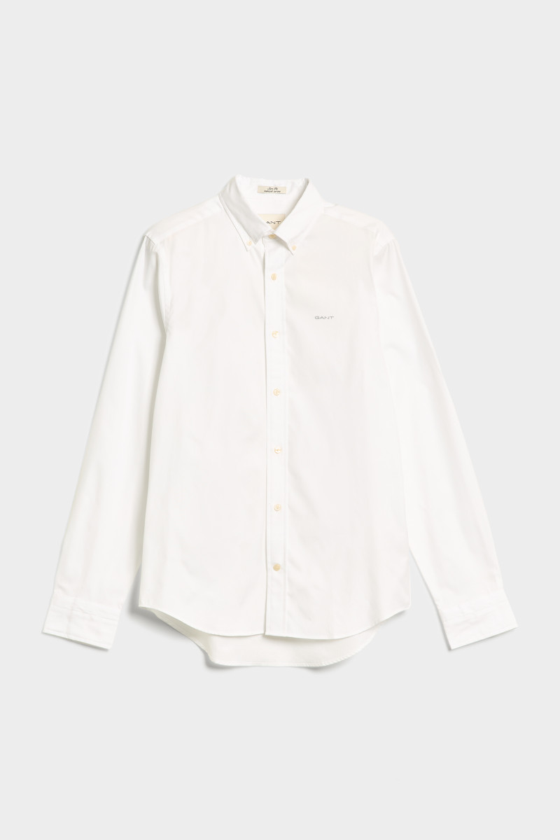 KOŠEĽA GANT SLIM PINPOINT OXFORD SHIRT WHITE