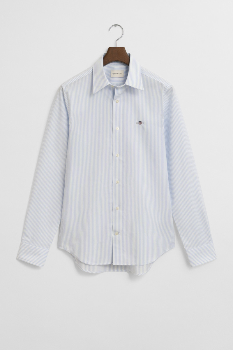 E-shop KOŠILE GANT SLIM STRETCH POPLIN STRIPED SHIRT LIGHT BLUE