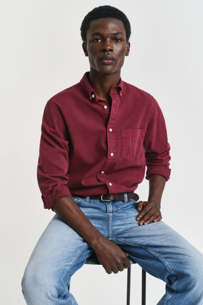 KOŠEĽA GANT REG GMNT DYED TWILL SHIRT - Fotografia č. 1