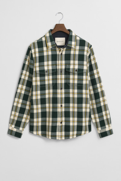 KOŠILE GANT HEAVY TWILL CHECK OVERSHIRT - Fotografie č. 1