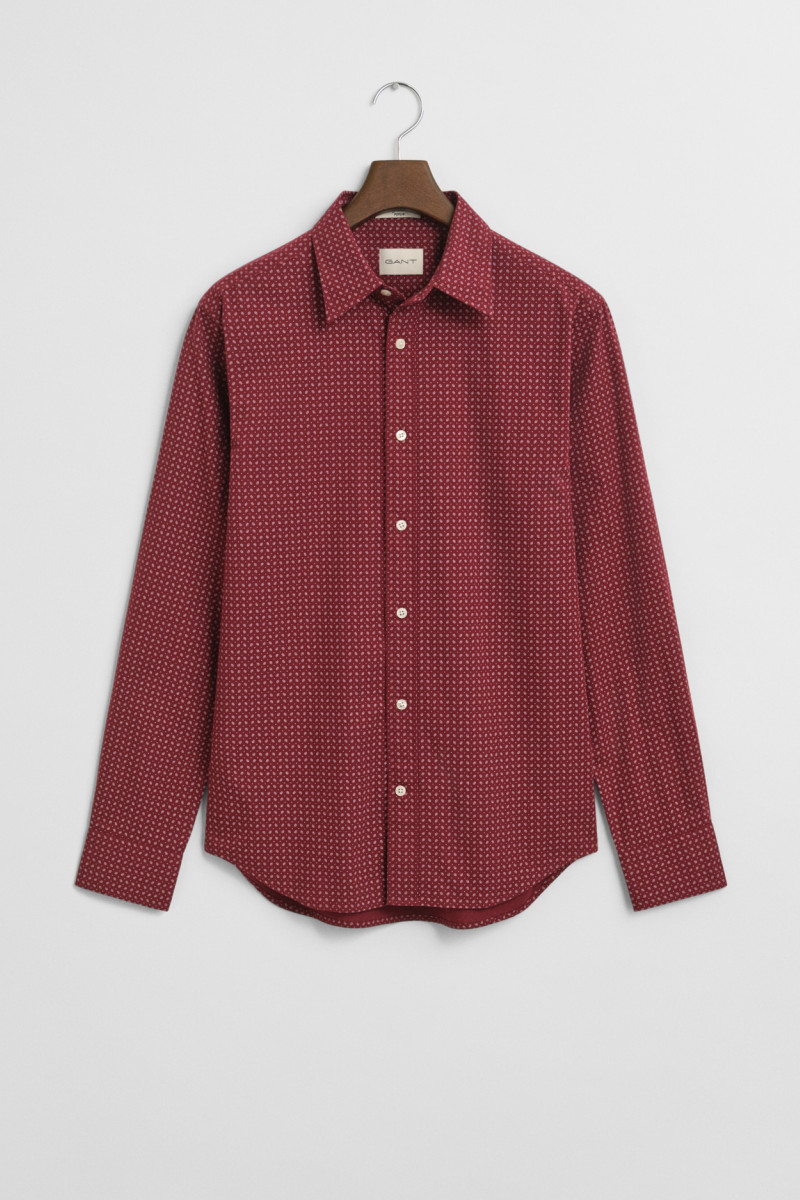 E-shop KOŠILE GANT REG MICRO PRINT SHIRT PLUMPED RED