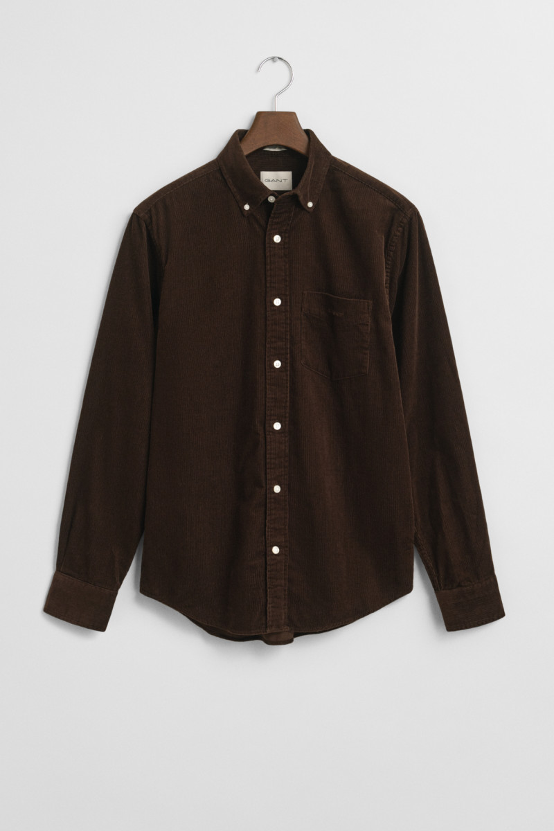 KOŠEĽA GANT REG CORDUROY SHIRT RICH BROWN
