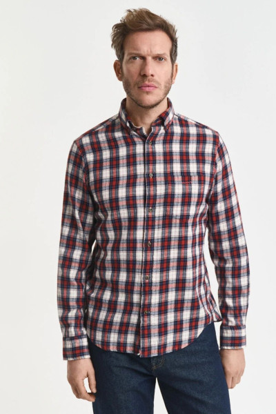 KOŠEĽA GANT REG WINDBLOWN FLANNEL CHECK SHIRT - Fotografia č. 1