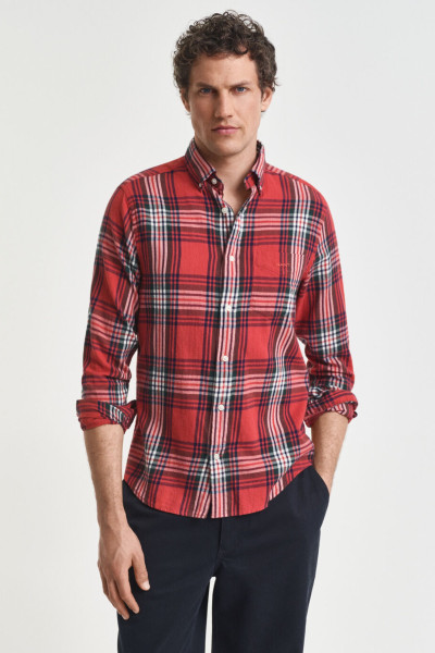 KOŠEĽA GANT REG WINDBLOWN FLANNEL CHECK SHIRT - Fotografia č. 1