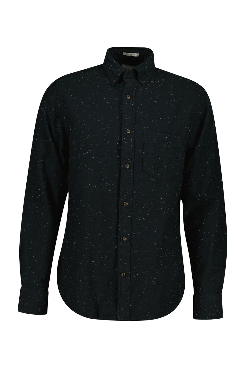 E-shop KOŠILE GANT REG NEPS FLANNEL SHIRT WASHED OUT BLACK