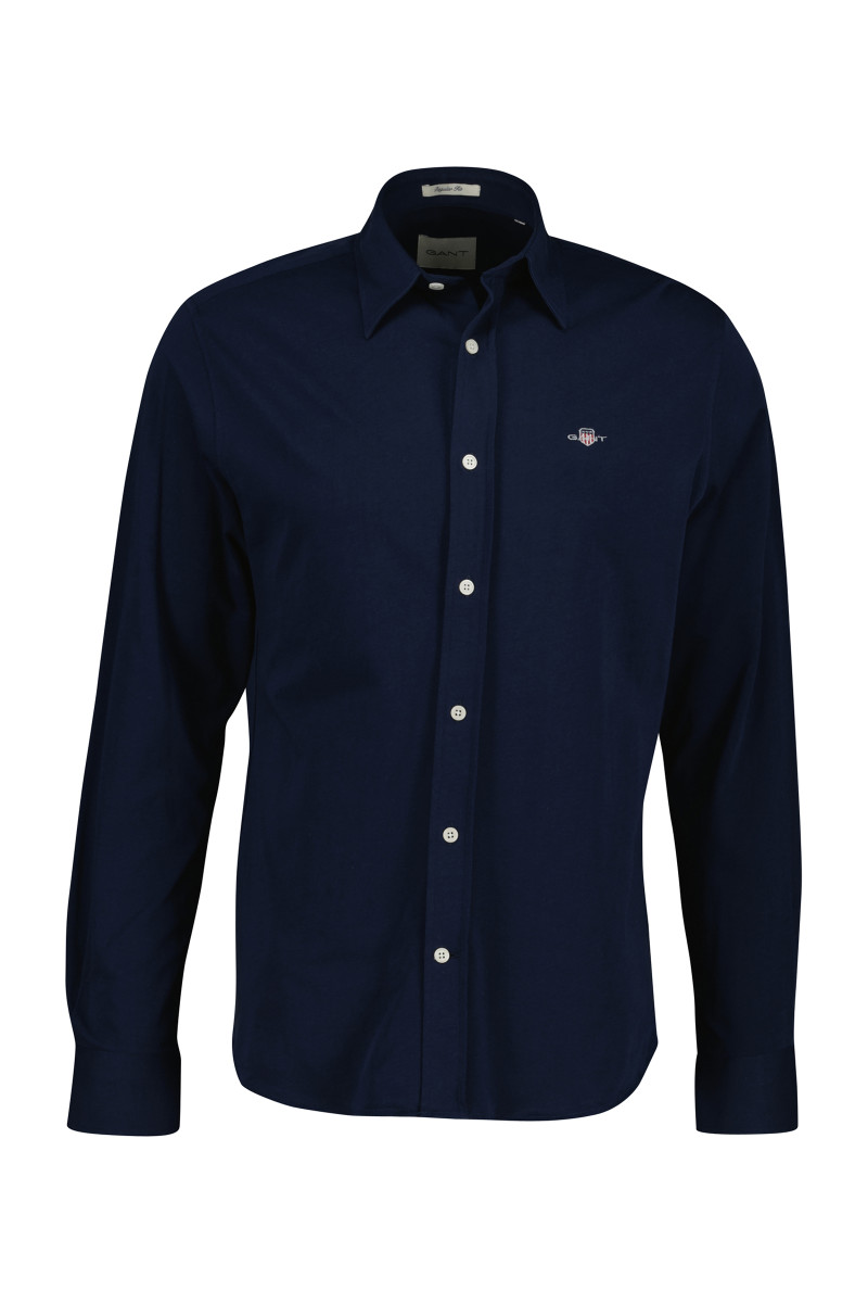 E-shop KOŠILE GANT REG JERSEY SHIRT MARINE