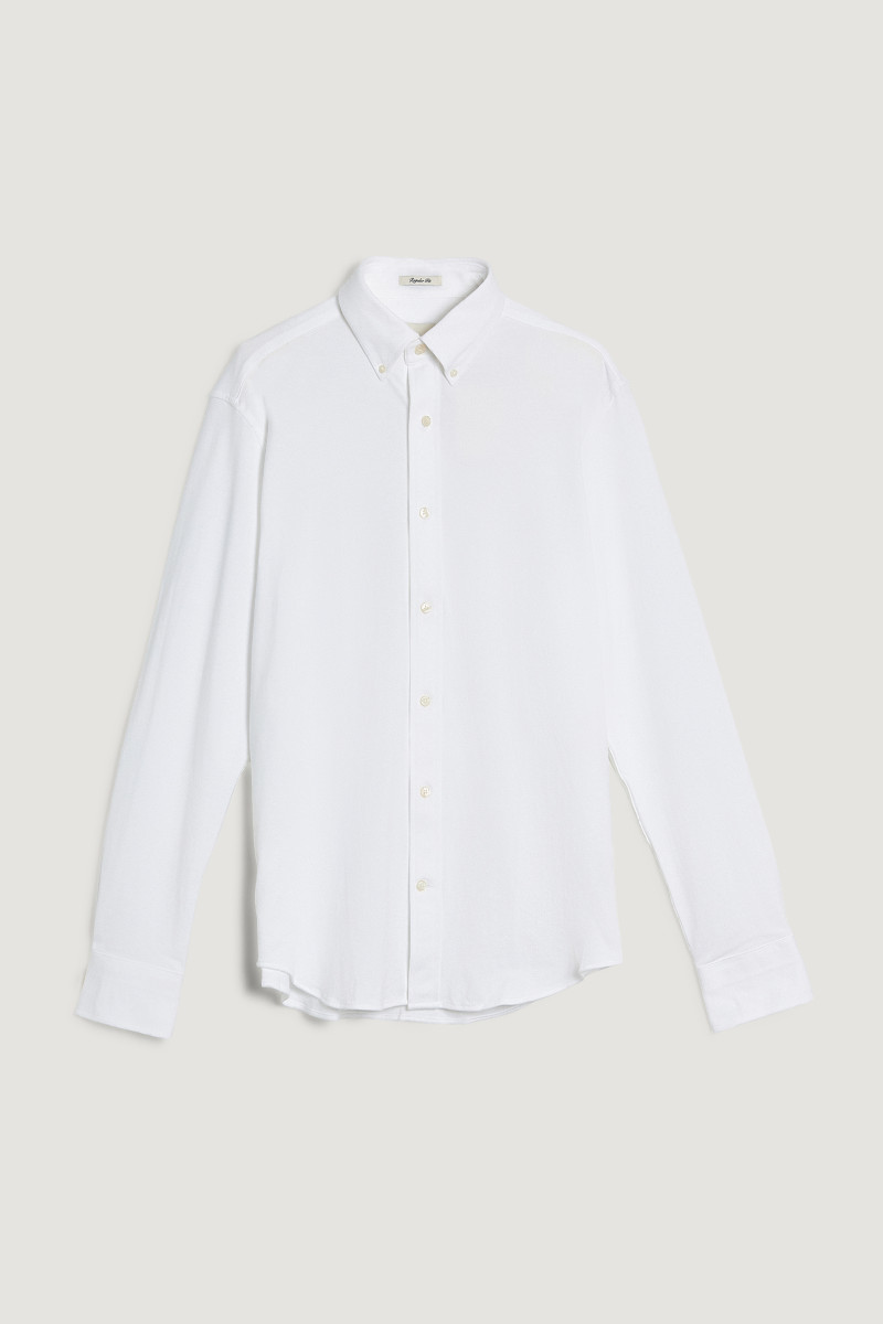 KOŠEĽA GANT REG JERSEY PIQUE STRETCH SHIRT WHITE