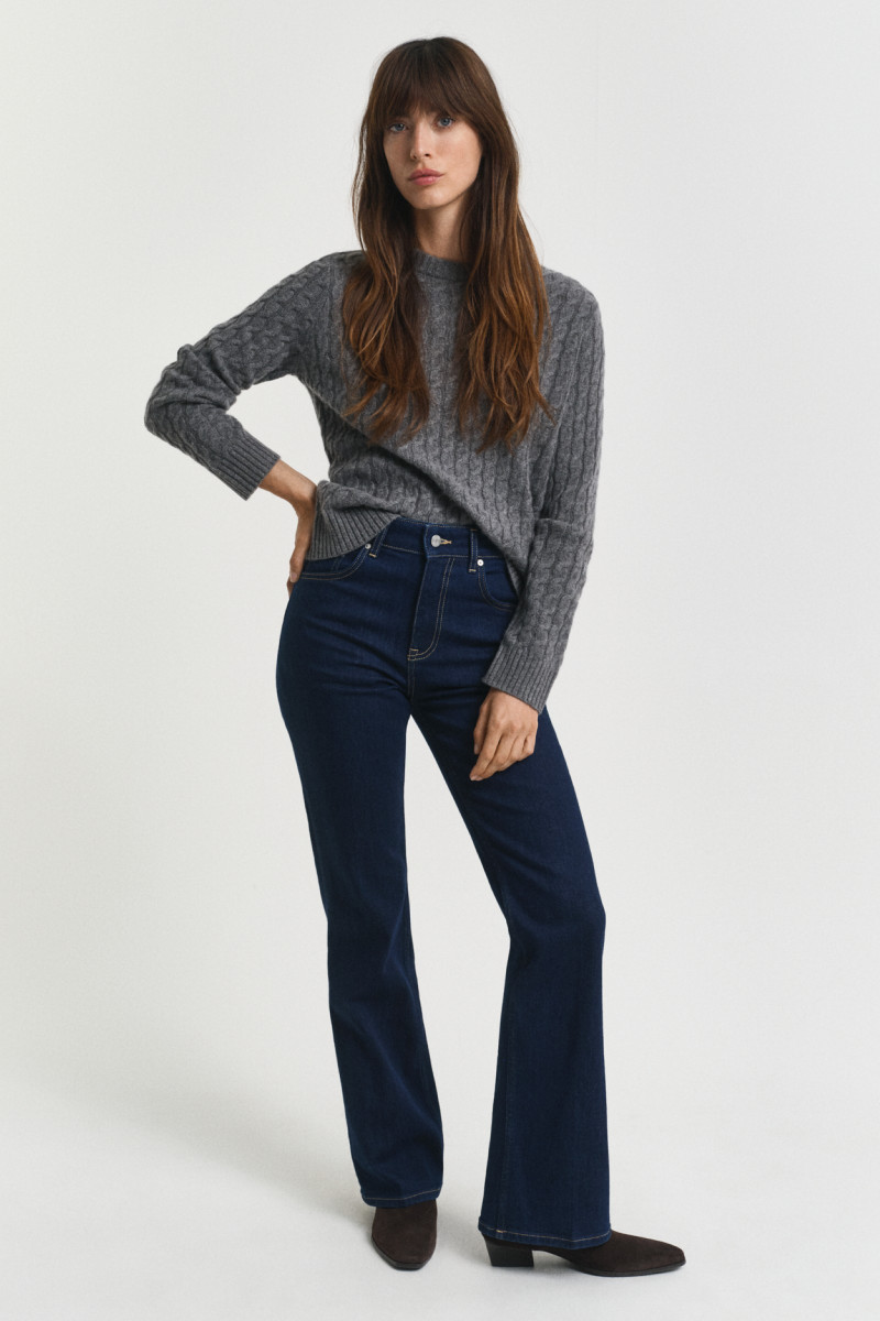 DŽÍNY GANT SLIM FLARE JEANS DARK BLUE