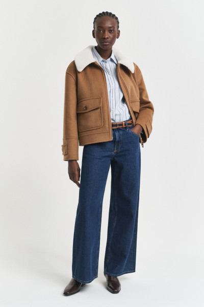 DŽÍNY GANT LOW WIDE JEANS - Fotografie č. 1